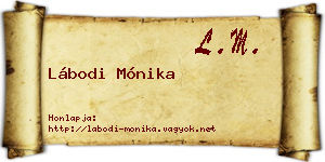 Lábodi Mónika névjegykártya