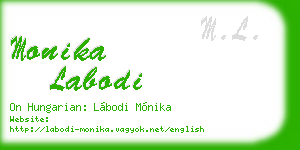 monika labodi business card