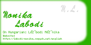 monika labodi business card